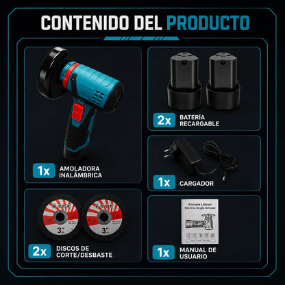 AMOLADORA INALÁMBRICA FFF - 18 v