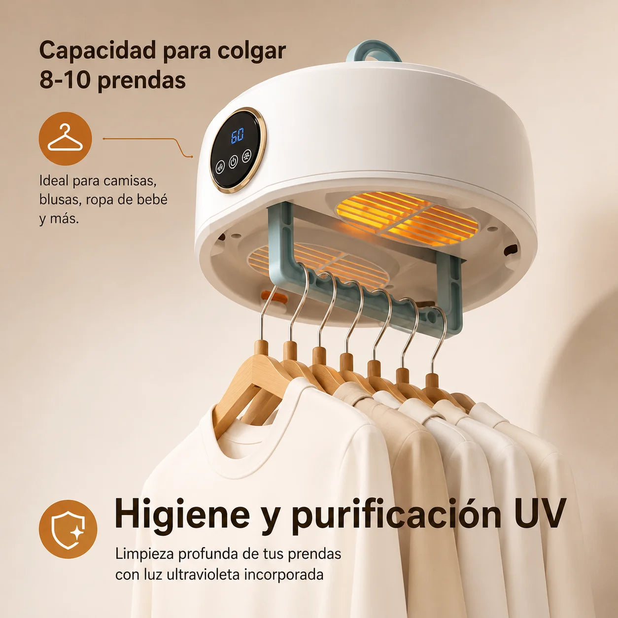 Combo Smart Dry  Secador de Ropa y Zapatos